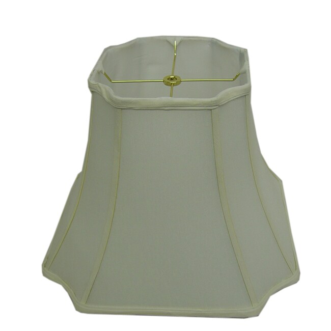 Square Cut corner Off white Silk Lamp Shade   Shopping