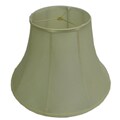 Round Ribbed Off-white Silk Lamp Shade