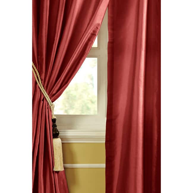Ruby Dupioni Silk 96-inch Curtain Panel - 52 X 96