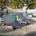 Shop Christopher Knight Home Outdoor Brown Wicker 3-piece Adjustable