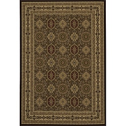 Westminster Tabriz Brown Panel Rug (3'11 x 5'7) 3x5   4x6 Rugs