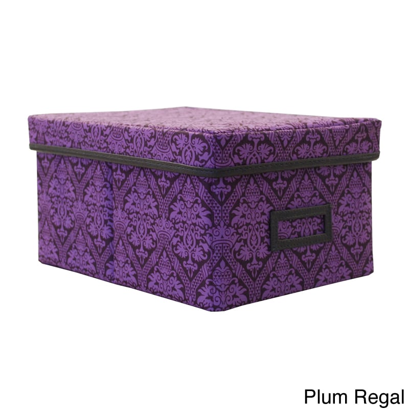 Decorative Canvas Lidded Storage Box (6 X 11.625 X 8.375)