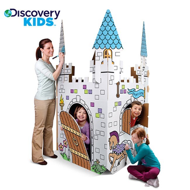 Discovery kids cardboard playhouse on sale