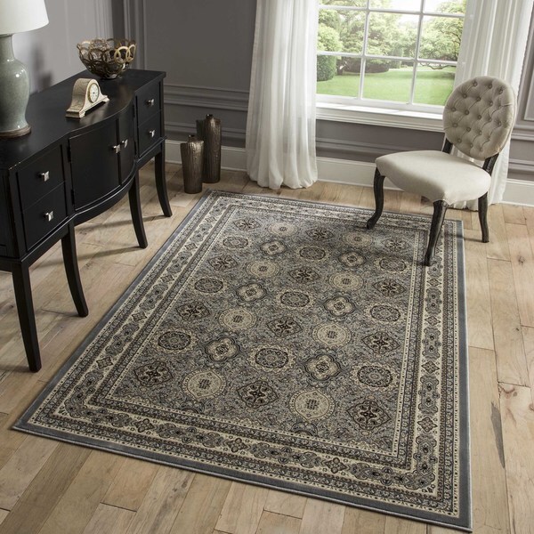 Momeni Royal Grey Rug (7'10 x 7'10 Round) Free Shipping Today