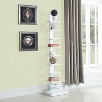 Spine Standing Book Shelves/ White