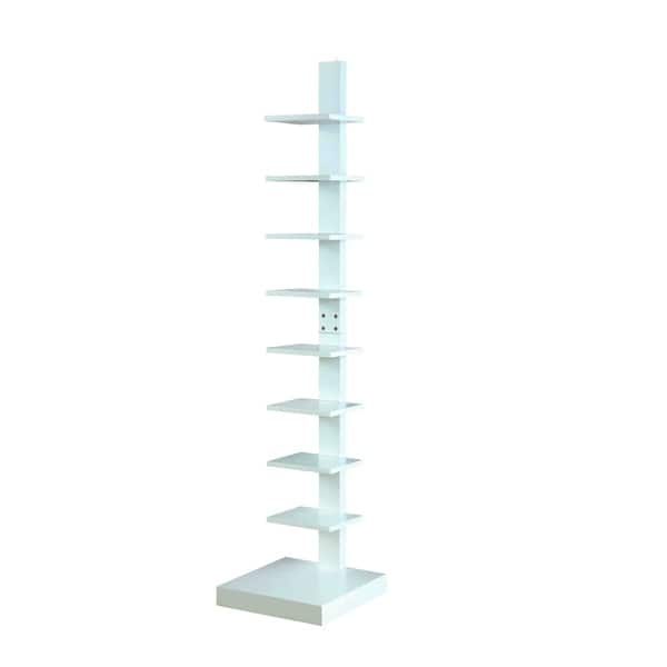 Spine Standing Book Shelves White Overstock 6014726