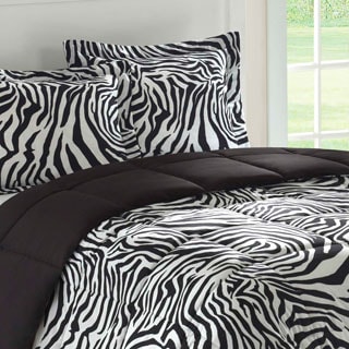 Shop Home Essence Reversible Zebra Full Queen Size 3 Piece Down