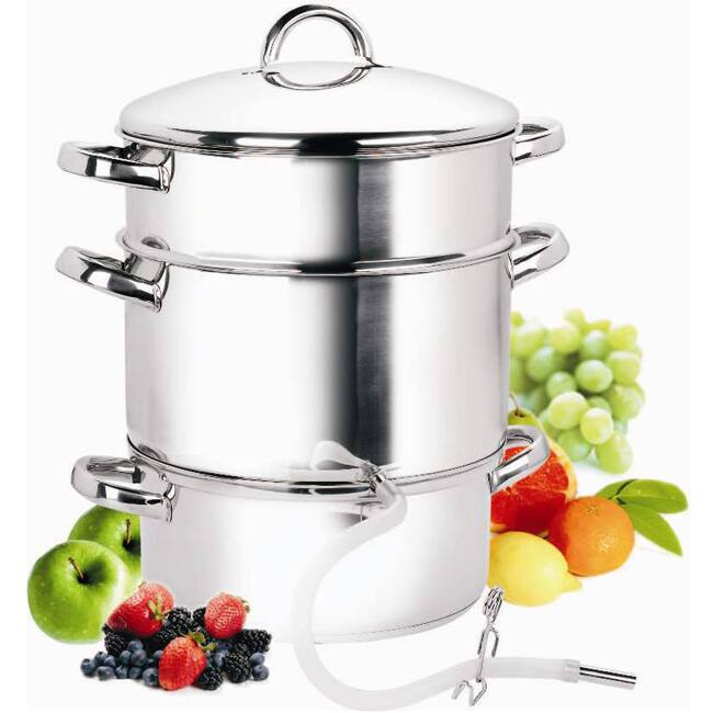 Cook N Home 11-Quart Stainless Steel Fruit Juicer Steamer, 28cm