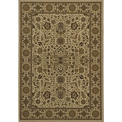 Power loomed Kerman Ivory Rug (9'10 x 13'6) 7x9   10x14 Rugs