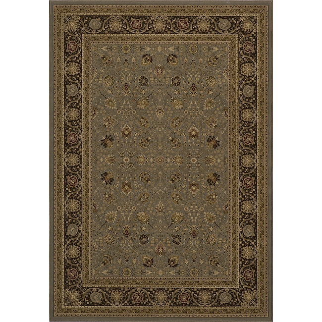 Power loomed Kashan Slate Rug (710 X 1010)