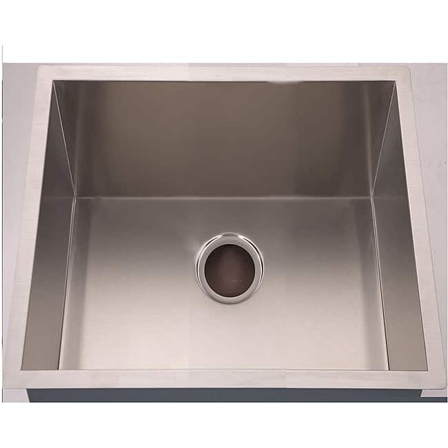 Fine Fixtures Handmade Undermount Stainless Steel Single-bowl Sink