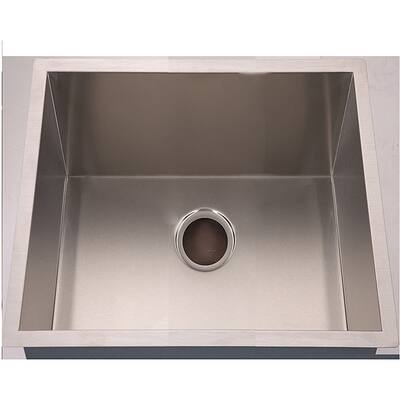 Fine Fixtures Handmade Undermount Stainless Steel Single-bowl Sink