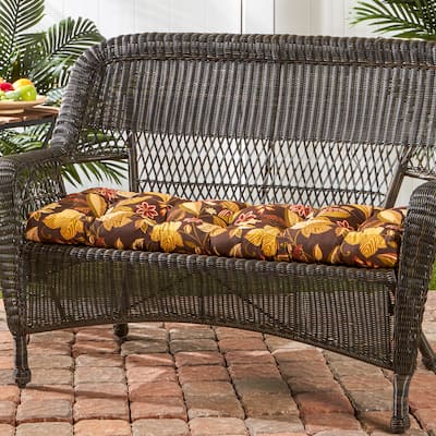 44-inch Outdoor Timberland Floral Swing/ Bench Cushion