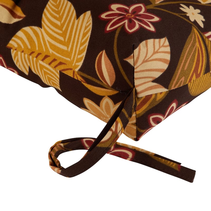 44-inch Outdoor Timberland Floral Swing/ Bench Cushion