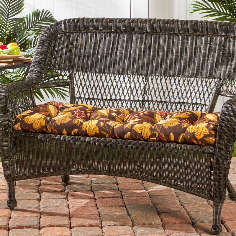 44-inch Outdoor Timberland Floral Swing/ Bench Cushion