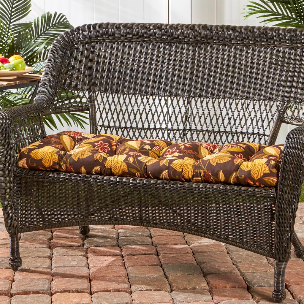 44-inch Outdoor Timberland Floral Swing/ Bench Cushion