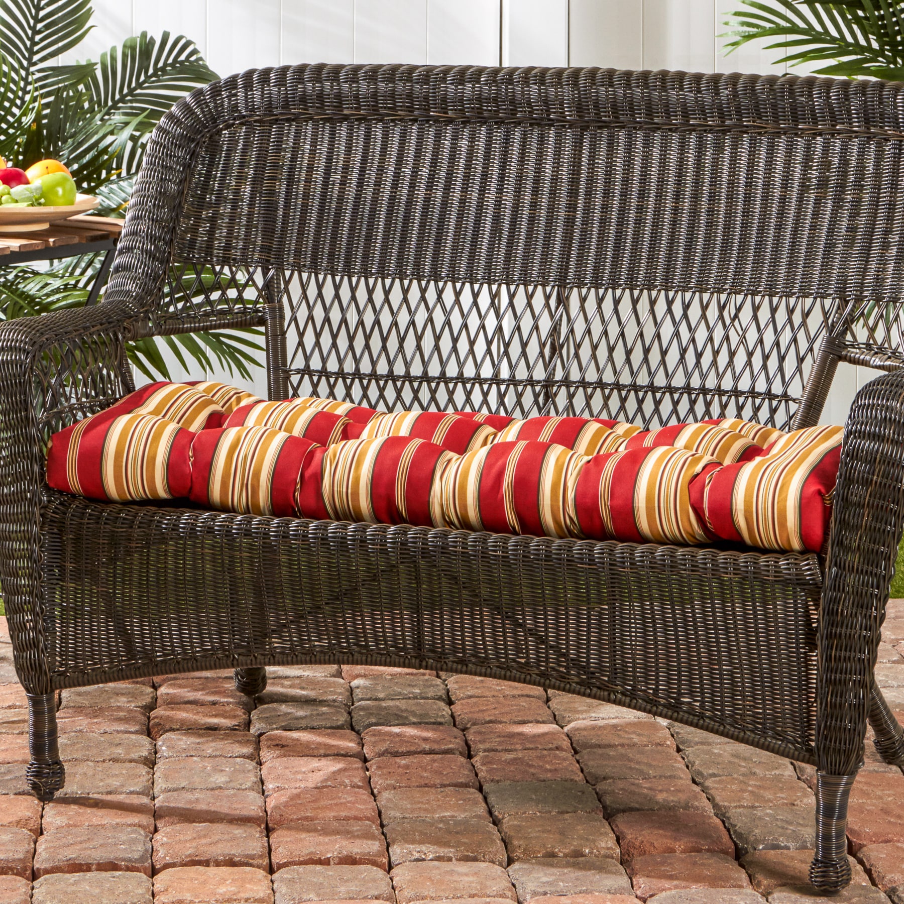 Palazzo Stripe Outdoor Bench Cushion