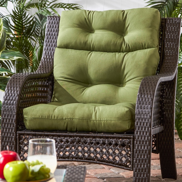 Greendale Home Fashions Summerside Outdoor High Back Chair Cushion