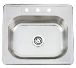 Fine Fixtures Topmount Stainless Steel Single Bowl Sink