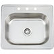 preview thumbnail 1 of 0, Fine Fixtures Topmount Stainless Steel Single Bowl Sink