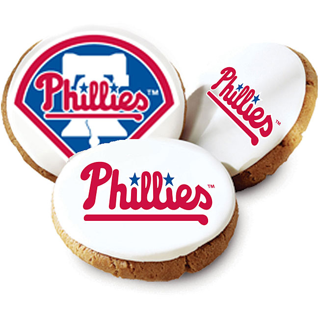 Mrs. Fields Philadelphia Phillies Logo Butter Cookies (pack Of 12)