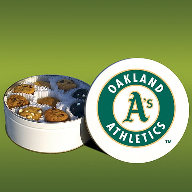 Mrs. Fields Oakland As 48 Nibbler Cookies Tin