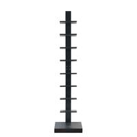 Spine Standing Black Book Shelves