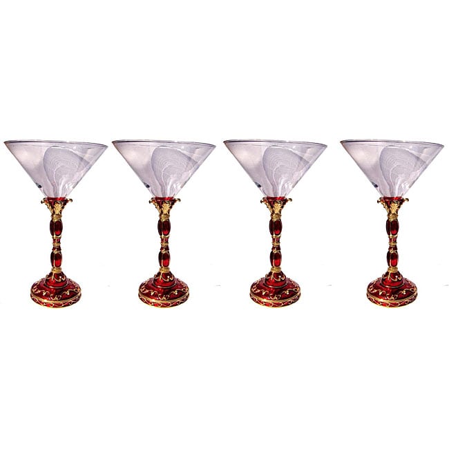 Shop Cristiani Crystal Jeweled Royal Martini Glass Free Shipping
