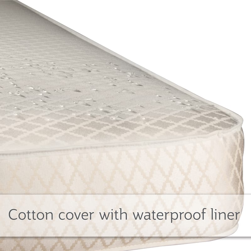 Sealy Soybean Plush Foam-core Crib Mattress with Waterproof Cover - Gold