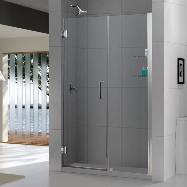 DreamLine Unidoor 57-inch Min To 58-inch Max Frameless Hinged Shower ...