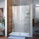 preview thumbnail 22 of 45, DreamLine Unidoor 47-48 in. W x 72 in. H Frameless Hinged Shower Door with Shelves - 47" - 48" W - 47" - 48" W