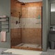 preview thumbnail 4 of 45, DreamLine Unidoor 47-48 in. W x 72 in. H Frameless Hinged Shower Door with Shelves - 47" - 48" W - 47" - 48" W 48 in. W x 72 in. H - Oil Rubbed Bronze Finish - 40-49 Inches