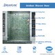 preview thumbnail 18 of 45, DreamLine Unidoor 47-48 in. W x 72 in. H Frameless Hinged Shower Door with Shelves - 47" - 48" W - 47" - 48" W