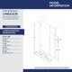 preview thumbnail 45 of 45, DreamLine Unidoor 47-48 in. W x 72 in. H Frameless Hinged Shower Door with Shelves - 47" - 48" W - 47" - 48" W
