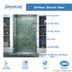 preview thumbnail 39 of 42, DreamLine Unidoor 39-40 in. W x 72 in. H Frameless Hinged Shower Door with Shelves - 39" - 40" W