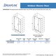 preview thumbnail 42 of 42, DreamLine Unidoor 39-40 in. W x 72 in. H Frameless Hinged Shower Door with Shelves - 39" - 40" W