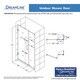 preview thumbnail 41 of 42, DreamLine Unidoor 39-40 in. W x 72 in. H Frameless Hinged Shower Door with Shelves - 39" - 40" W