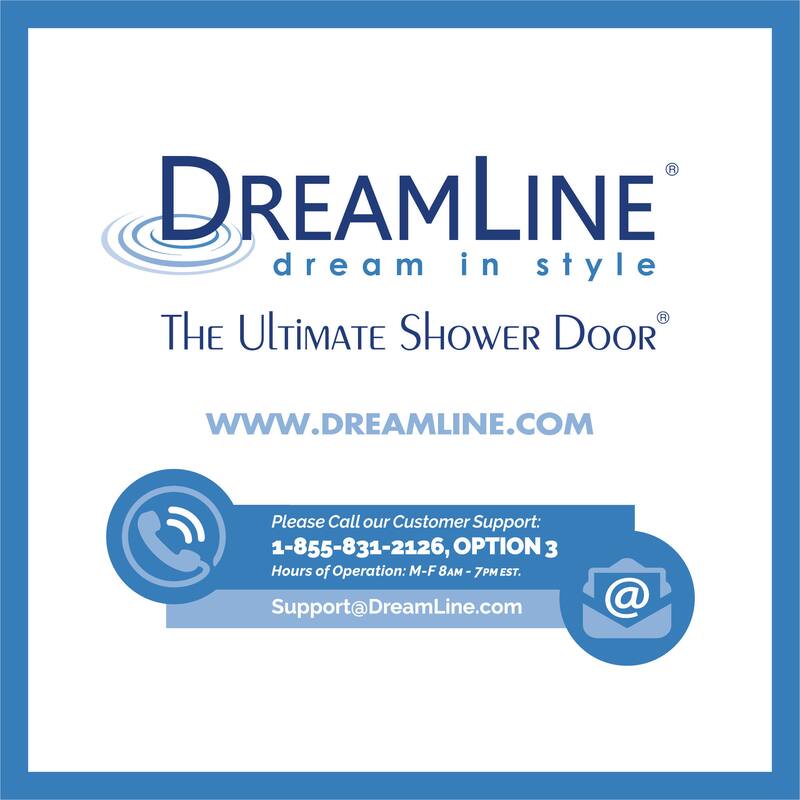 DreamLine Unidoor 39-40 in. W x 72 in. H Frameless Hinged Shower Door with Shelves - 39" - 40" W