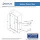 preview thumbnail 10 of 45, DreamLine Unidoor 41-42 in. W x 72 in. H Frameless Hinged Shower Door with Shelves - 41" - 42" W