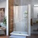 preview thumbnail 3 of 45, DreamLine Unidoor 41-42 in. W x 72 in. H Frameless Hinged Shower Door with Shelves - 41" - 42" W