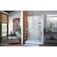 preview thumbnail 33 of 45, DreamLine Unidoor 41-42 in. W x 72 in. H Frameless Hinged Shower Door with Shelves - 41" - 42" W