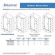 preview thumbnail 24 of 45, DreamLine Unidoor 41-42 in. W x 72 in. H Frameless Hinged Shower Door with Shelves - 41" - 42" W