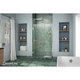 preview thumbnail 37 of 45, DreamLine Unidoor 41-42 in. W x 72 in. H Frameless Hinged Shower Door with Shelves - 41" - 42" W