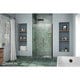 preview thumbnail 19 of 45, DreamLine Unidoor 41-42 in. W x 72 in. H Frameless Hinged Shower Door with Shelves - 41" - 42" W