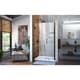 preview thumbnail 12 of 44, DreamLine Unidoor 35-36 in. W x 72 in. H Frameless Hinged Shower Door with Shelves - 35" - 36" W
