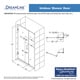 preview thumbnail 32 of 44, DreamLine Unidoor 35-36 in. W x 72 in. H Frameless Hinged Shower Door with Shelves - 35" - 36" W