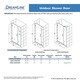 preview thumbnail 35 of 44, DreamLine Unidoor 35-36 in. W x 72 in. H Frameless Hinged Shower Door with Shelves - 35" - 36" W