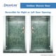preview thumbnail 31 of 44, DreamLine Unidoor 35-36 in. W x 72 in. H Frameless Hinged Shower Door with Shelves - 35" - 36" W