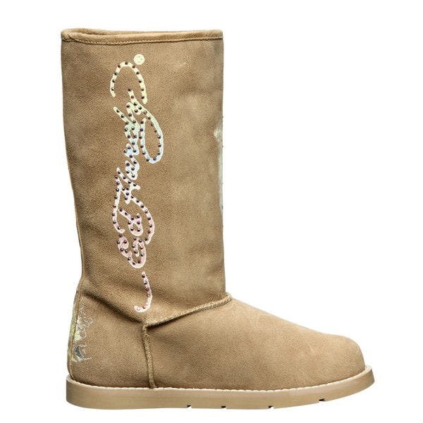 Ed Hardy Women's 'Bootstrap' Tan Pull on Boots FINAL SALE Ed Hardy Boots