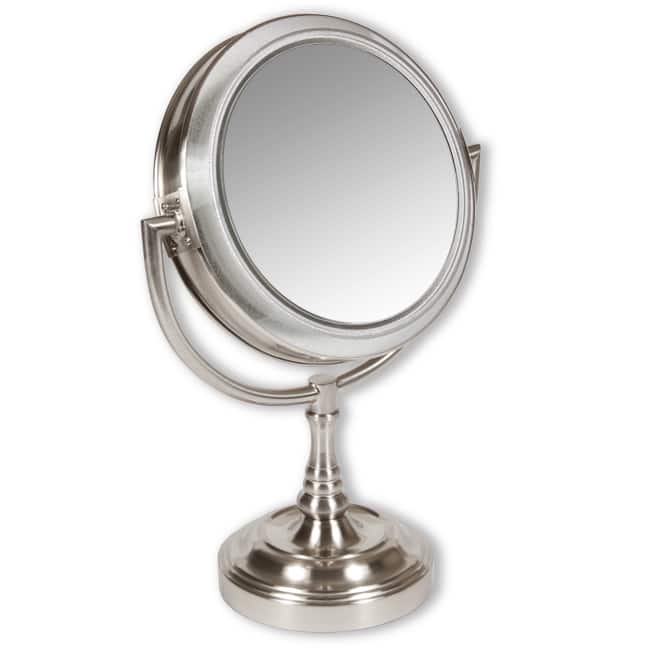 Rialto Lighted 10x 1x Two Sided Vanity - Rialto Makeup Mirror Rialto Lighted 10x 1x Two Sided Vanity - Rialto Makeup Mirror